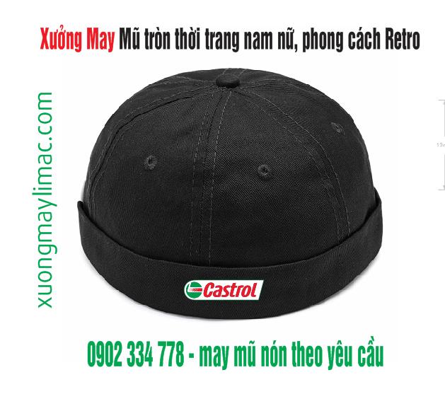 tìm xưởng may Mũ tròn thời trang nam nữ, phong cách Retro